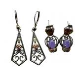 Black Hills Gold Sterling 12k Earrings