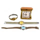 3 Watches and Folding Alarm Clock