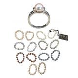 15 Honora Pearl Rings 1 w/ Sterling Band