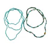 Two Turquoise & Sterling Necklaces