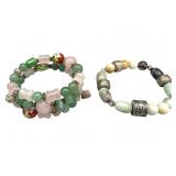 BJ & PD Sterling Silver Gemstone Bracelets