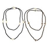 14K Pearl, Gemstone Beaded Necklaces