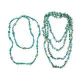 Two Southwestern Turquoise Necklaces
