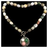 Carolyn Pollack Rio Blanco Jasper Necklace