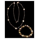 Honora Ming Cultured Pearl Bronze Set