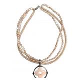 Honora Pink Pearl Sterling Pendant Necklace