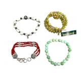 4 Sterling or Gemstone Bracelets