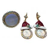 Kirks Folly Moondust Ring and Earrings Set