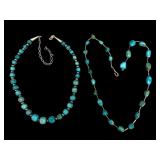 Two Sterling and Turquoise Necklaces