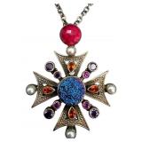 Nicky Butler Sterling Cross Pendant