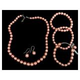Honora Pink Pearl Jewelry Set