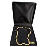 DIL Natural Pearl Strand With 14K Clasp