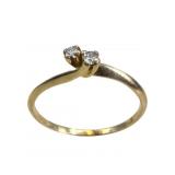 10K Gold Ring With Diamonds