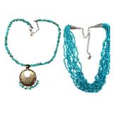 Sterling and Turquoise Necklaces Lot