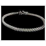 Epiphany Platinum Clad 925 Diamonique Bracelet