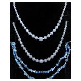 Lee Sands Coral, C. Pollack Lapis Necklaces