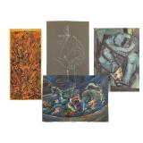 Four Mixed-Media Works Attributed to W.H. Ferguson