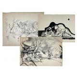 Three Sketches Attributed to William H. Ferguson