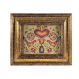 PA Dutch Theorem Watercolor by Marie B. Hartman