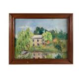 Oil on Board Impressionist Landscape