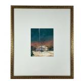 Lowell Bobleter Winter Landscape Watercolor