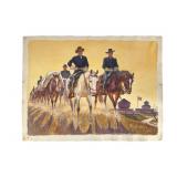 Allen M. Dean Watercolor Titled Calvary'