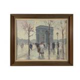 J. Arnold Oil on Canvas, Paris Scene