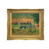 Raoul Dufy Chateau & Horses' Framed Print