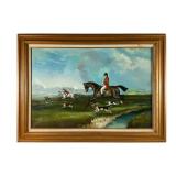 Jasmin In Fullest Ride' Oil on Canvas