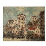 Jean Remy Oil on Canvas Street Scene