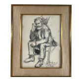 Glenn Cooper Henshaw Charcoal Sketch