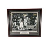 Framed Chuck Bednarik Signed Photo With COA