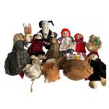 Vintage Dolls and Stuffed Figures Lot