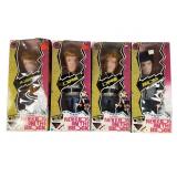 4 Huge Hasbro 1990 New Kids Dolls, Like-New
