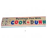 Vintage Illuminated Cook & Dunn Display Sign