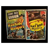 4 Folded Vintage Film Posters