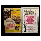 Five Vintage Film Posters with Wear