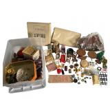 3 Small Totes Full: Miniature Dollhouse Items