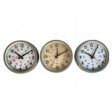 Three TN Studio Clocks