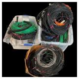 Three Large Tubs of Assorted Wire