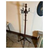 Antique Mahogany Clothes Tree