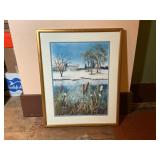 Eva Holcomb Winter Landscape Watercolor