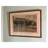 Harold Lonborg 1937 Watercolor