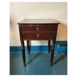 Antique Two-Drawer Work Table