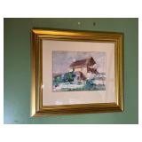 Frederick Sands Brunner Watercolor Framed