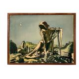 William H. Ferguson Surrealist Watercolor