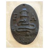 Cast Iron 1817 Fire Station Plaque