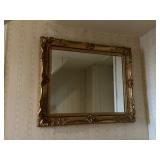 Antique Gilt Wall Mirror, 36 In. x 42 In.