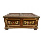 German Folk Art Table Top Hand-Painted Chest