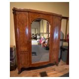 Oversized European Three-Door Wardrobe